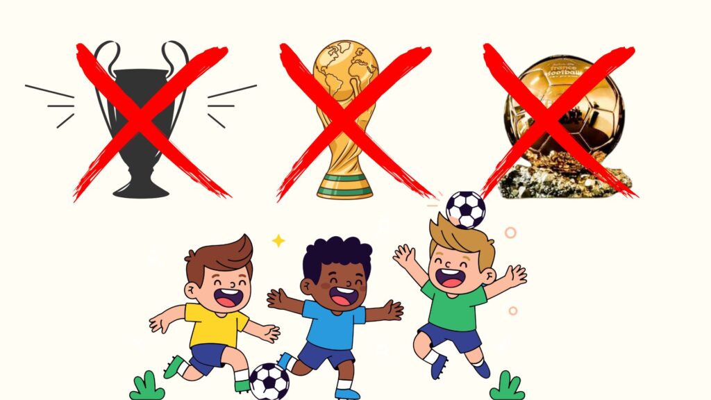 Le football doit rester un sport de plaisir pour les enfants.